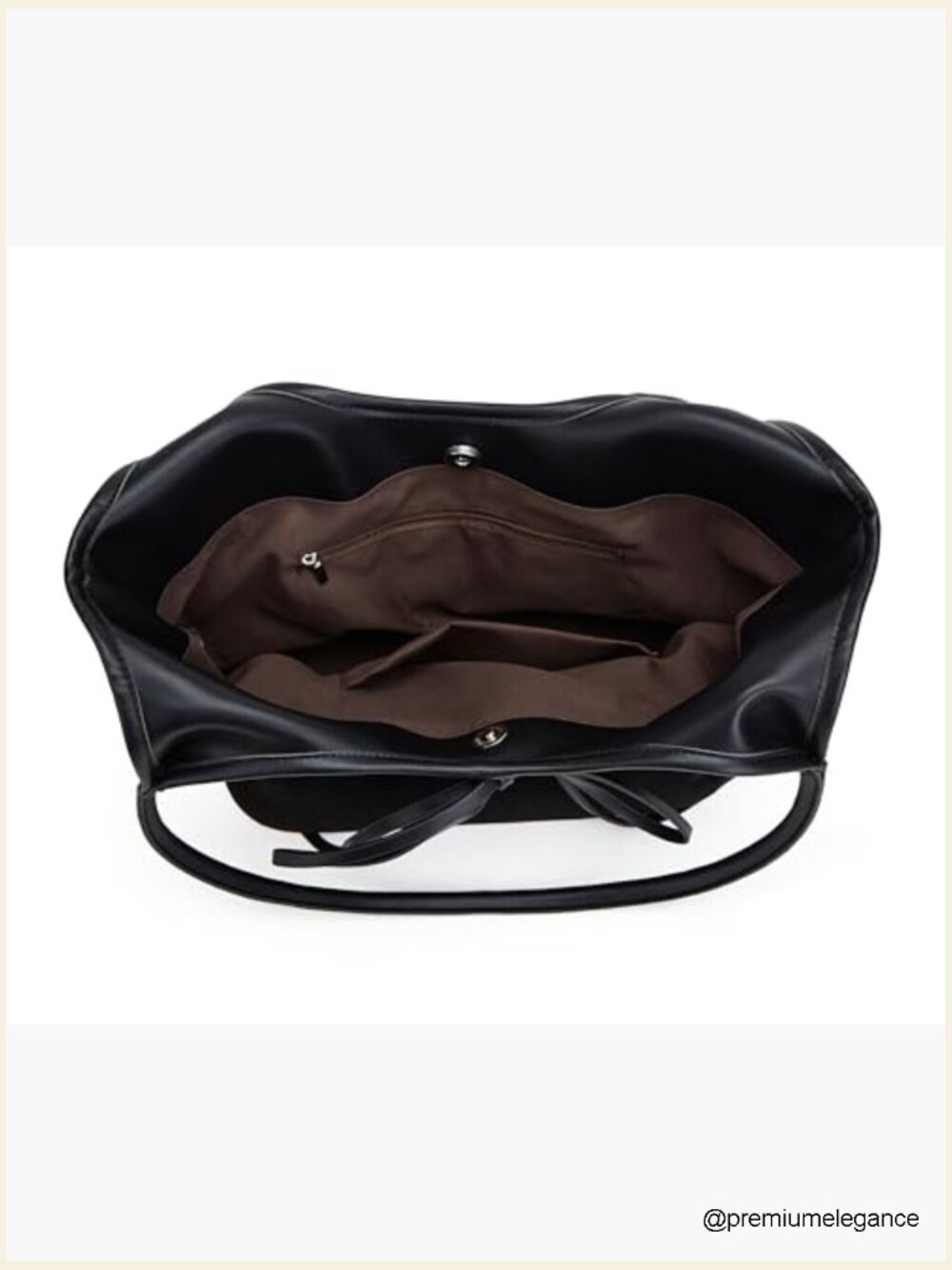 Vintage French Bow Tote Bag Large Capacity Hobo Shoulder Bag Satchel Purse - Picture 4 of 7